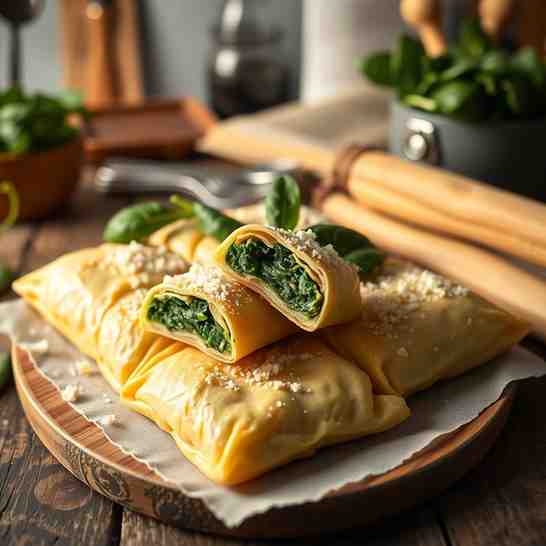 German Maultaschen - Spinach Squares Recipe
